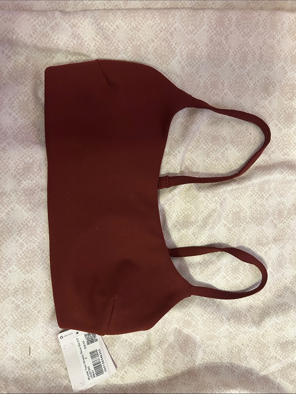 lululemon athletica Double-Strap Low-Impact Sports Bra in Deep Brick